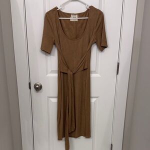 Style Rack Tan Midi Dress